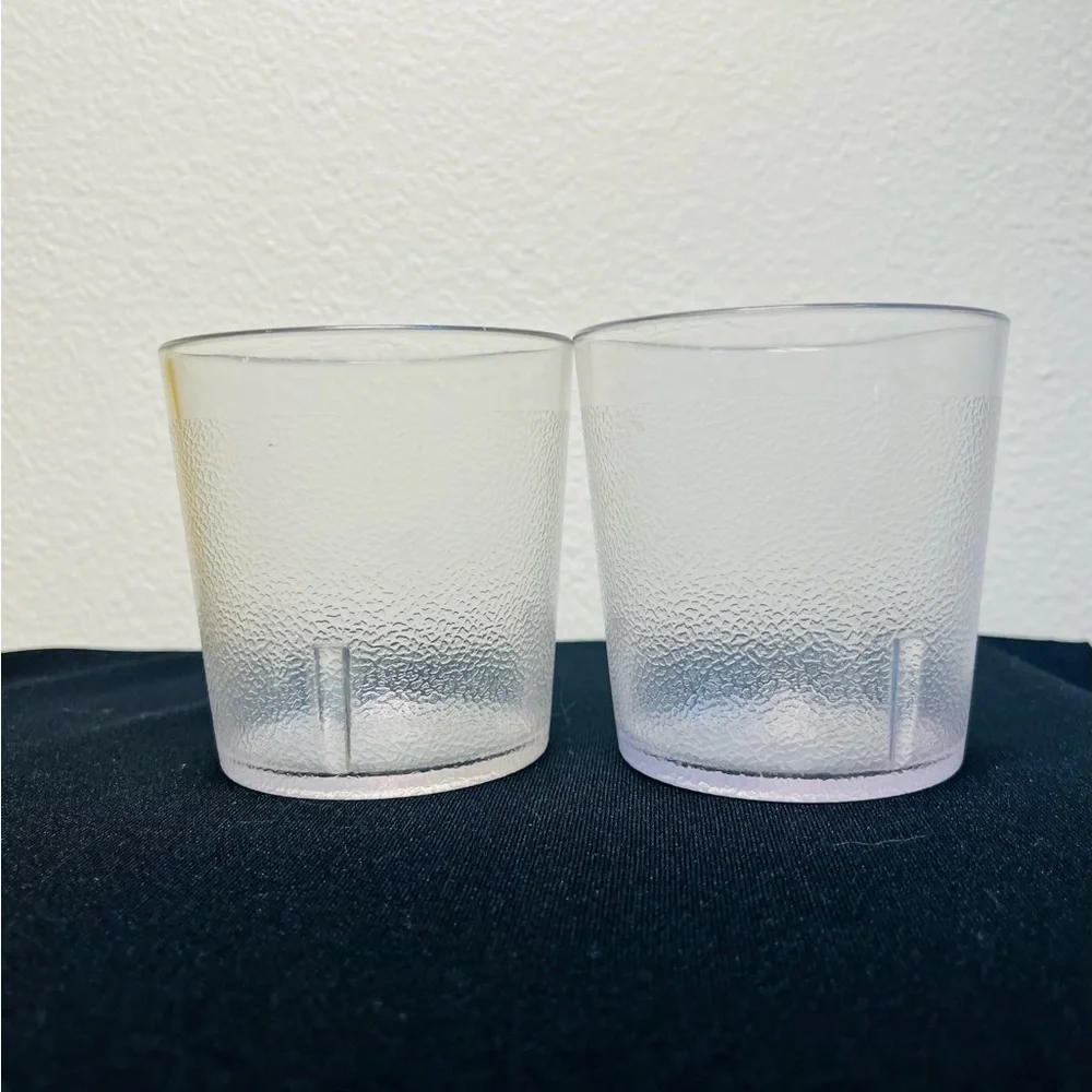 7 SiLite Vintage 8 oz Pebbled Restaurant Juice Cups Mid Century Modern